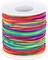 Elastic String for Bracelets, Selizo Bracelet Bead String Elastic Cord for Bracelets, Necklace, Beading, Jewelry Making and Braided Hair Styling (1.2 MM, 109 Yards, Rainbow Color)